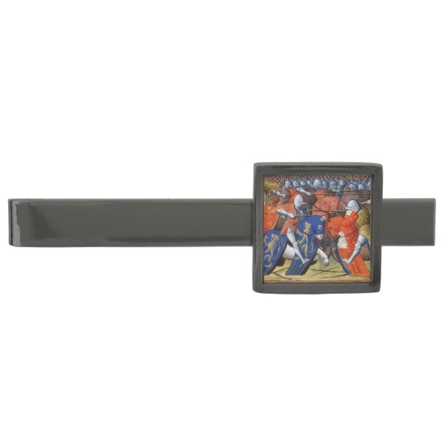 Lancelot of the Lake in the Tournament of Camelot  Gunmetal Finish Tie Bar (Front)