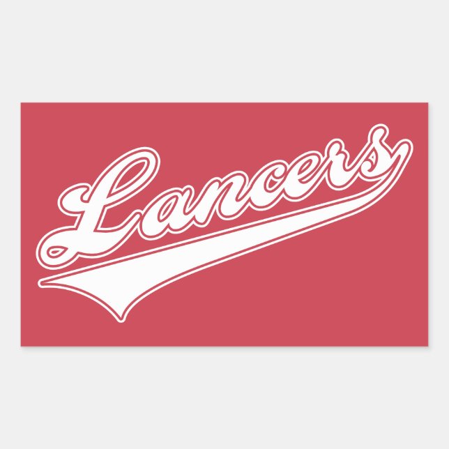 Lancers Script Rectangular Sticker (Front)