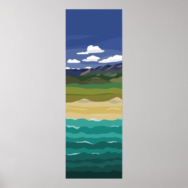 Land Air and Sea Landscape Poster (Front)