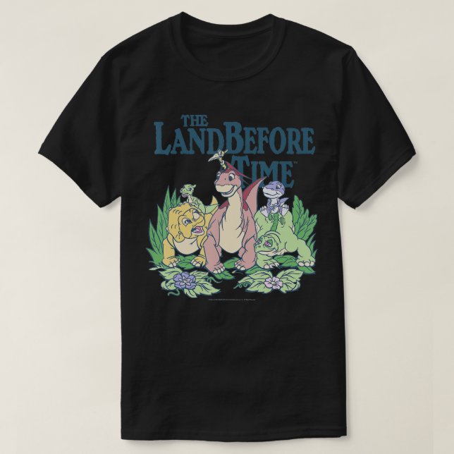 Land Before Time Pastel Dinosaur Friends  T-Shirt (Design Front)
