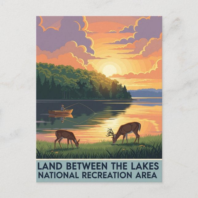 Land Between the Lakes Kentucky Travel Postcard (Front)