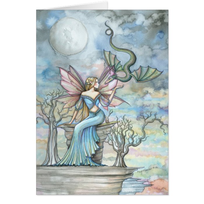 Land Beyond Fairy Dragon Greeting Card