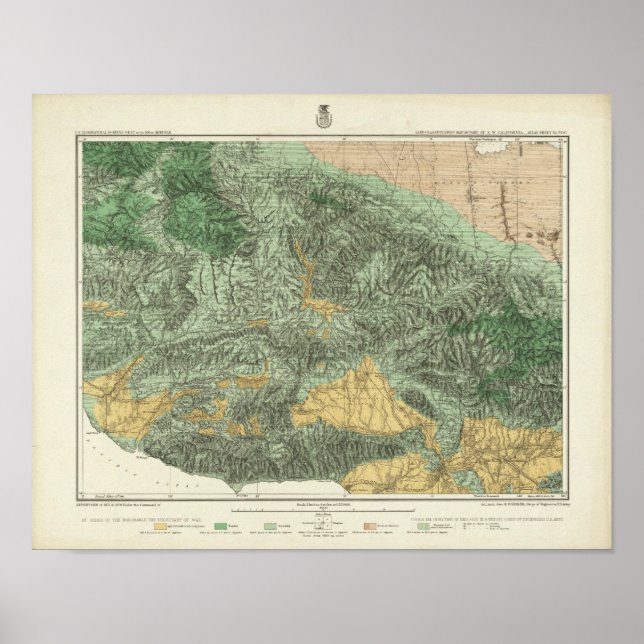 Land Classification Map of California Poster (Front)