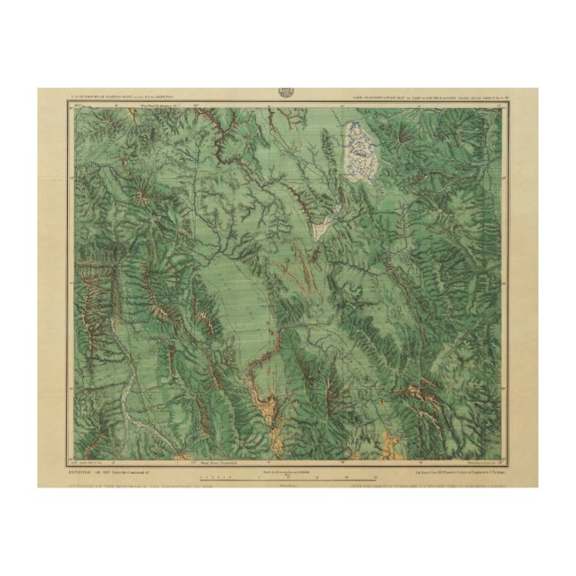 Land Classification Map of Idaho Wood Wall Decor (Front)