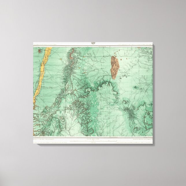 Land Classification Map of New Mexico 2 Canvas Print (Front)