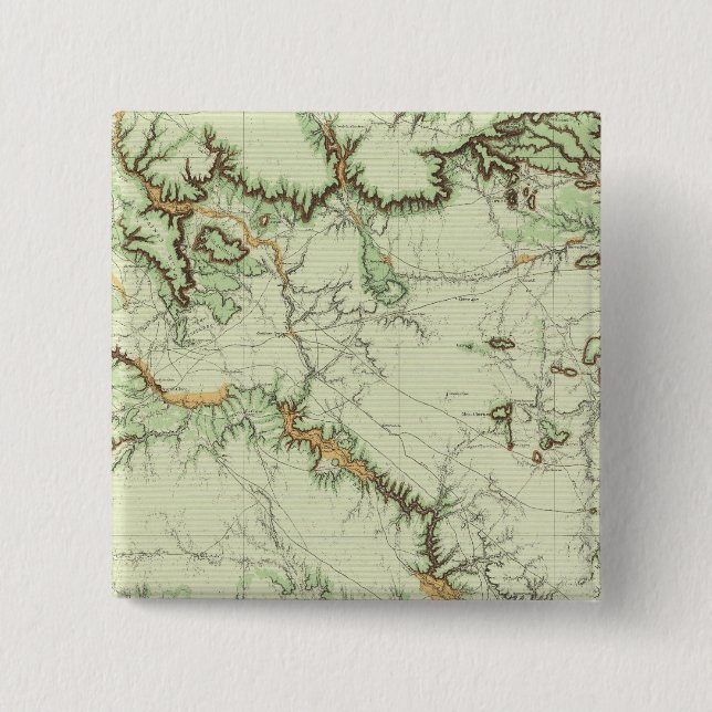 Land Classification Map of New Mexico Pinback Button (Front)