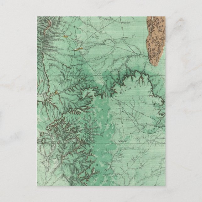 Land Classification Map of New Mexico Postcard (Front)