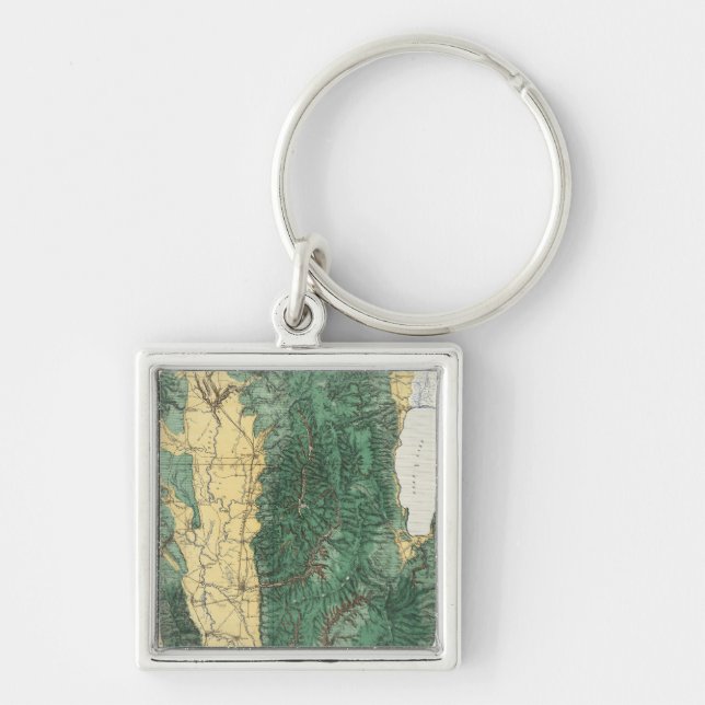 Land Classification Map of North Eastern Utah Keychain (Front)