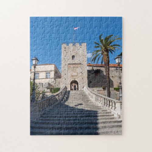 Land Gate in Korcula town _ Dalmatia Croatia Jigsaw Puzzle