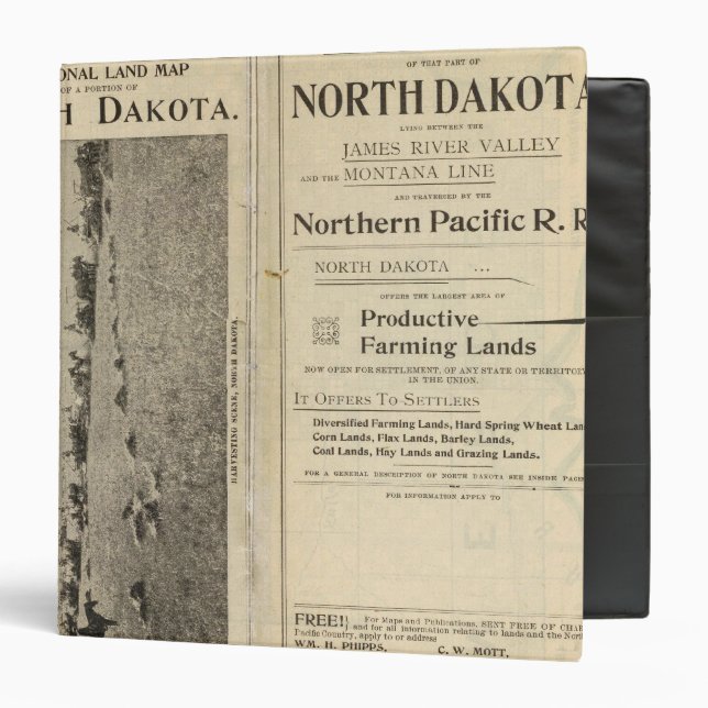 Land Grant of North Dakota Binder (Front/Inside)