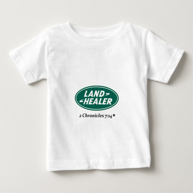 Land Healer: Land Rover parody Baby T-Shirt (Front)