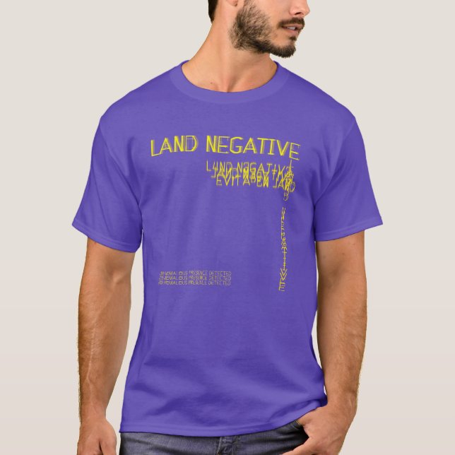Land Negative Glitch Out T-Shirt (Front)