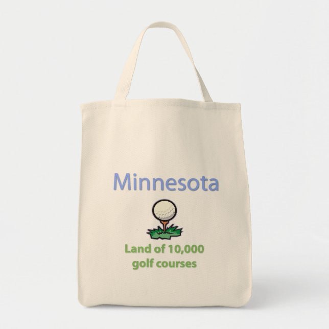 Land of 10,000 Golf Courses Tote Bag (Front)