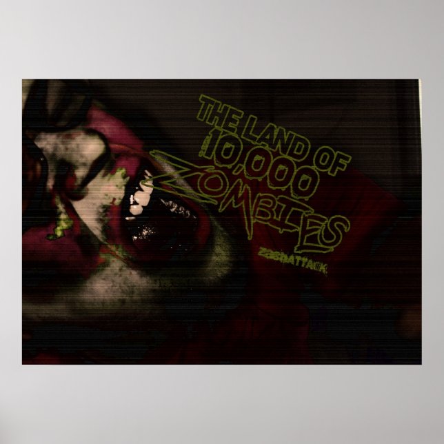 Land of 10,000 Zombies Poster (Front)