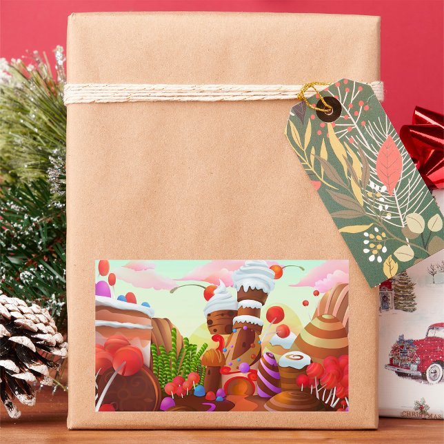 Land Of Chocolate Rectangular Sticker (Creator Uploaded)