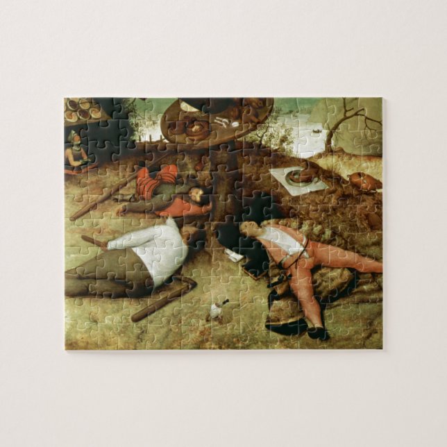 Land of Cockaigne by Pieter Bruegel the Elder Jigsaw Puzzle (Horizontal)
