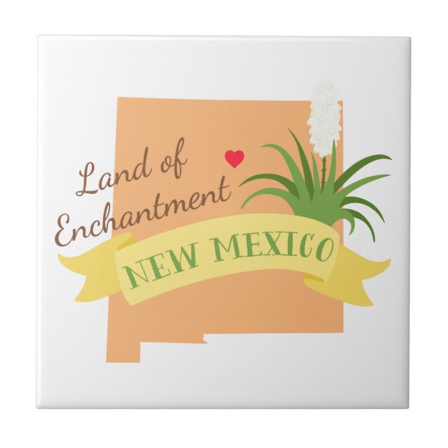 Land of Enchantment Ceramic Tile (Front)