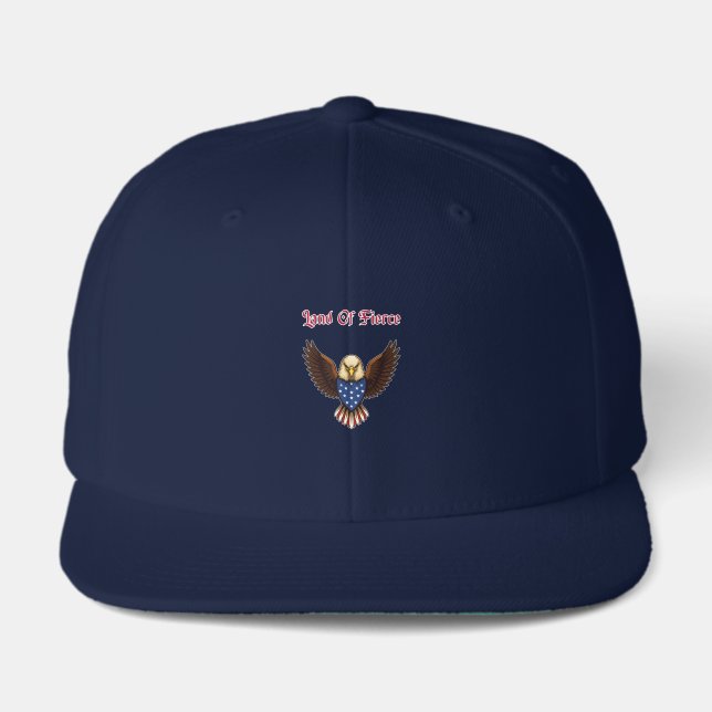 Land Of Fierce Patriotic American Pride Strong Visor (Front)