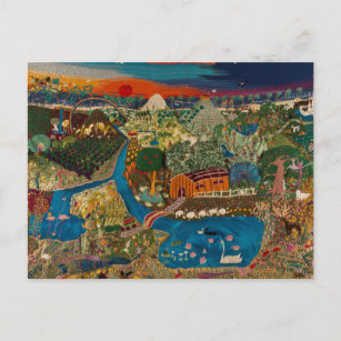 land of hope, embroidered by horacio postcard