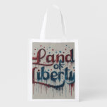 land of liberty grocery bag