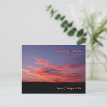 Land Of Living Skies Post Card by Digitalbcon at Zazzle