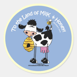 Land of Milk & Honey Classic Round Sticker