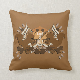 Land of Nuts Family Throw Pillow