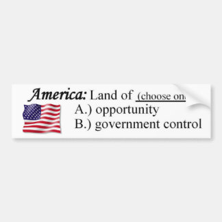 Land of Opportunity Bumper Sticker