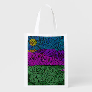 Land of roses grocery bag