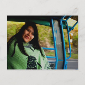 LAND of SMILES Postcard