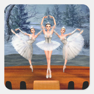 Land of Snow Dancing Ballerinas Stickers