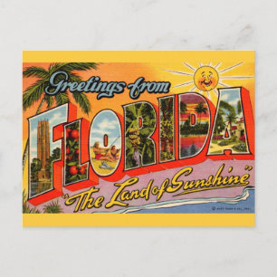 Land of Sunshine Greeting Postcard