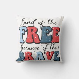 Land Of The Free, 16X16 Throw Pillow