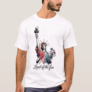 Land of the Free 4th of July Patriotic T-Shirt