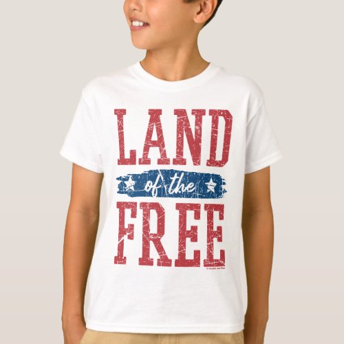 Land of the Free 4th of July Red White Blue _ GLS T_Shirt