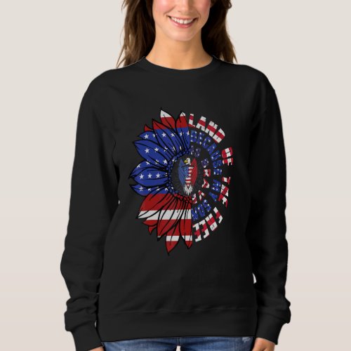 Land Of The Free Because My Son Is Brave Retro Us  Sweatshirt