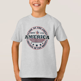 Land Of The Free Because Of The Brave 4th of july T-Shirt