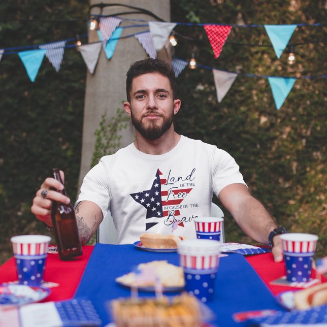 Land of the free because of the brave T-Shirt (Creator Uploaded)