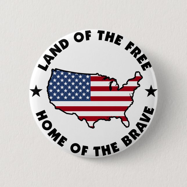 Land of the Free button (Front)