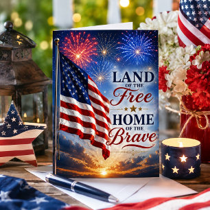 Land of the Free, Home of the Brave Card
