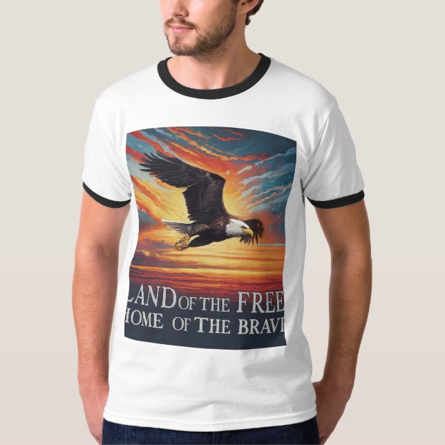 "Land of the Free, Home of the Brave" T-Shirt (Front)