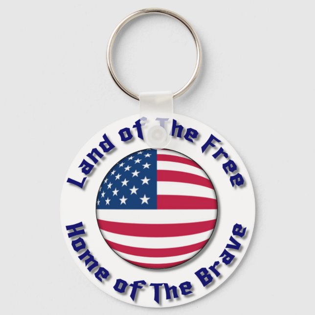 Land of The Free Keychain (Front)