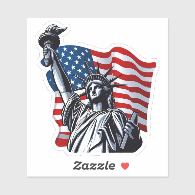 Land of the Free - Patriotic Sticker (Sheet)