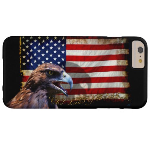 Land of the Free Patriotic US Flag and Eagle Barely There iPhone 6 Plus Case