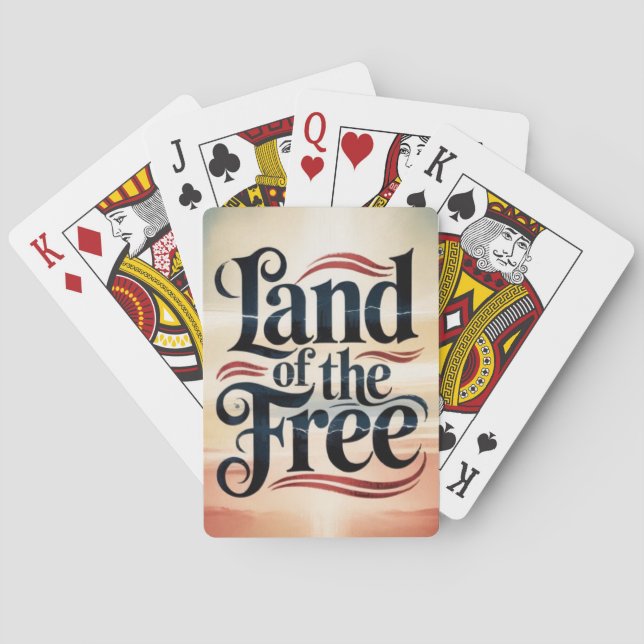 Land of the free poker cards (Back)
