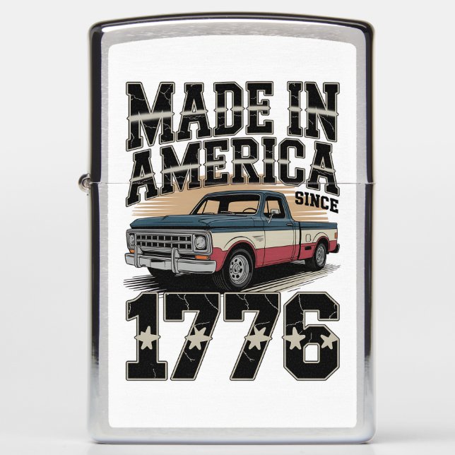 Land of the Free Since 1776 Zippo Lighter (Front)
