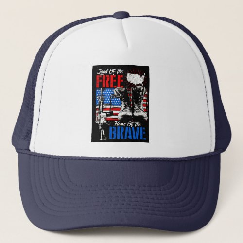 Land of the Free Trucker Hat