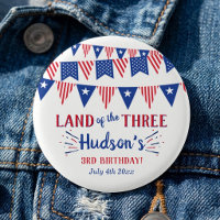 Land Of The Three! 4th Of July 3rd Birthday Party