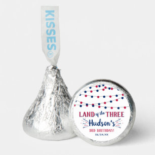 Land Of The Three! 4th Of July 3rd Birthday Party Hershey®'s Kisses®