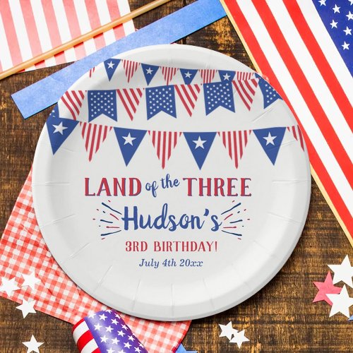 Land Of The Three! 4th Of July 3rd Birthday Party